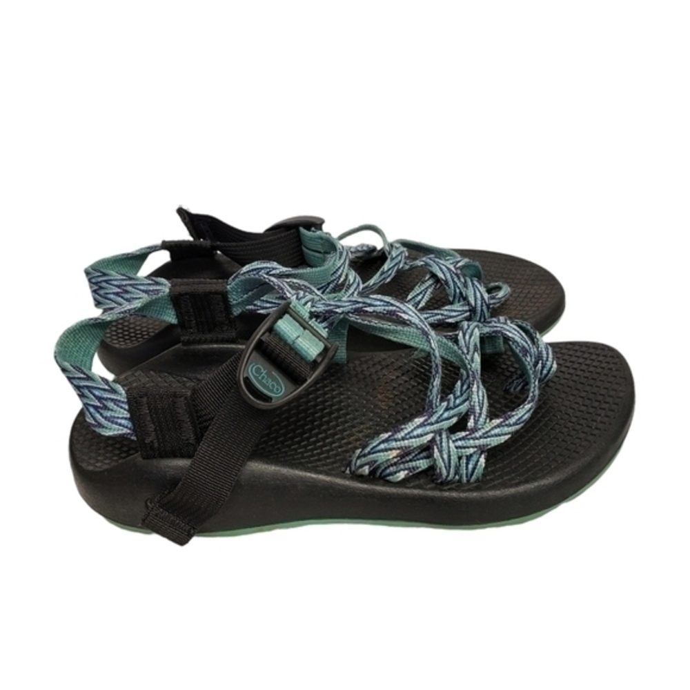 Chaco Womens Size 6 Black Teal Purple Pre-owned